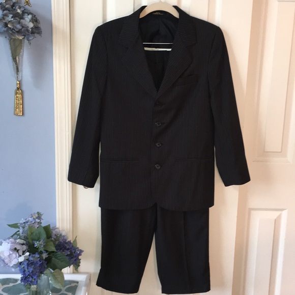 gianfranco Ruffini Other - Gianfranco Ruffini Black pinstriped boys 14 suit